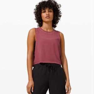 Lululemon Cut Back Crop Tank